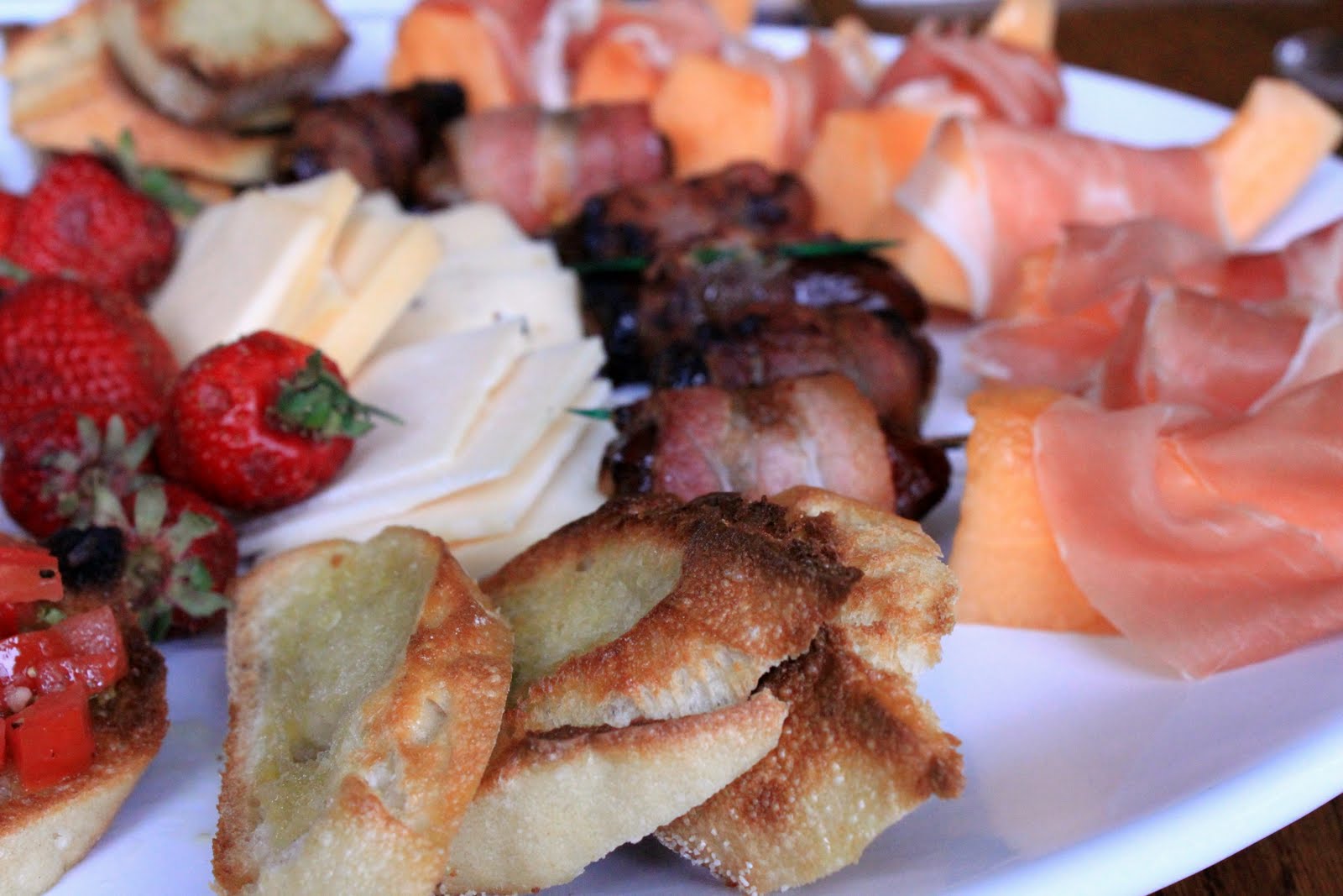 Cheese Stuffed & Bacon Wrapped Dates (and a few other apps