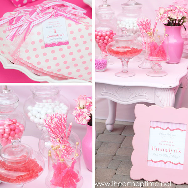 Kara s Party Ideas Pretty In Pink 1st Birthday Party - 49