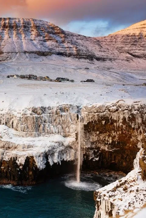 Gasadalur village, Faroe Islands.