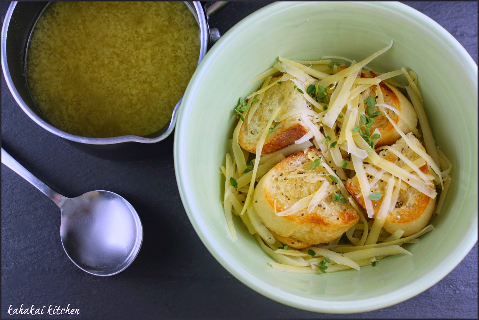 Kahakai Kitchen Jacques Pépin's French Peasant Soup (Bread & Cheese