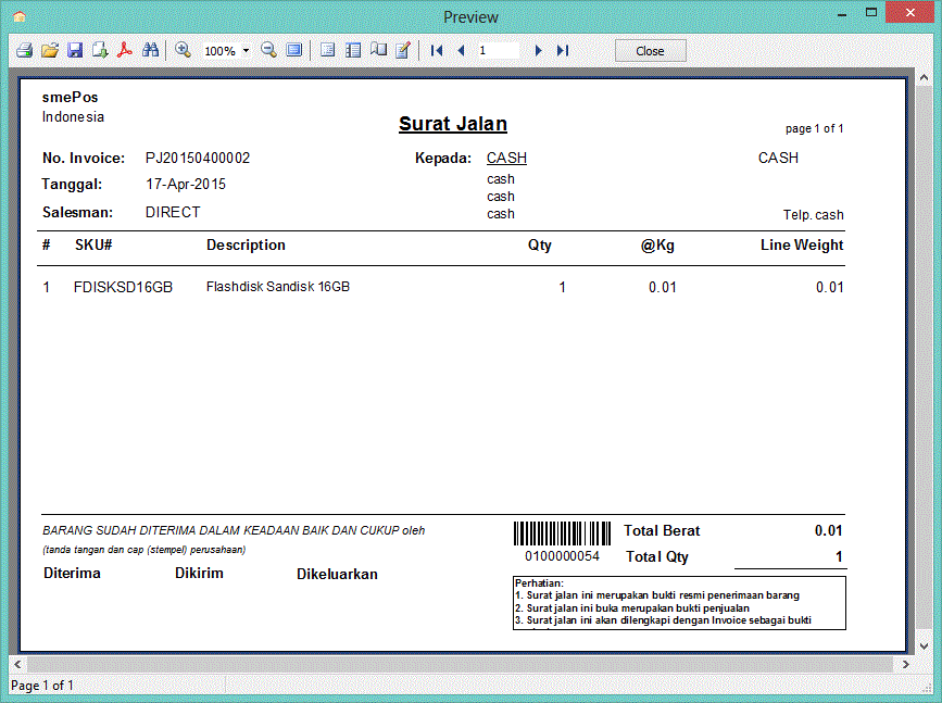 Delivery Order Contoh Surat Delivery Order