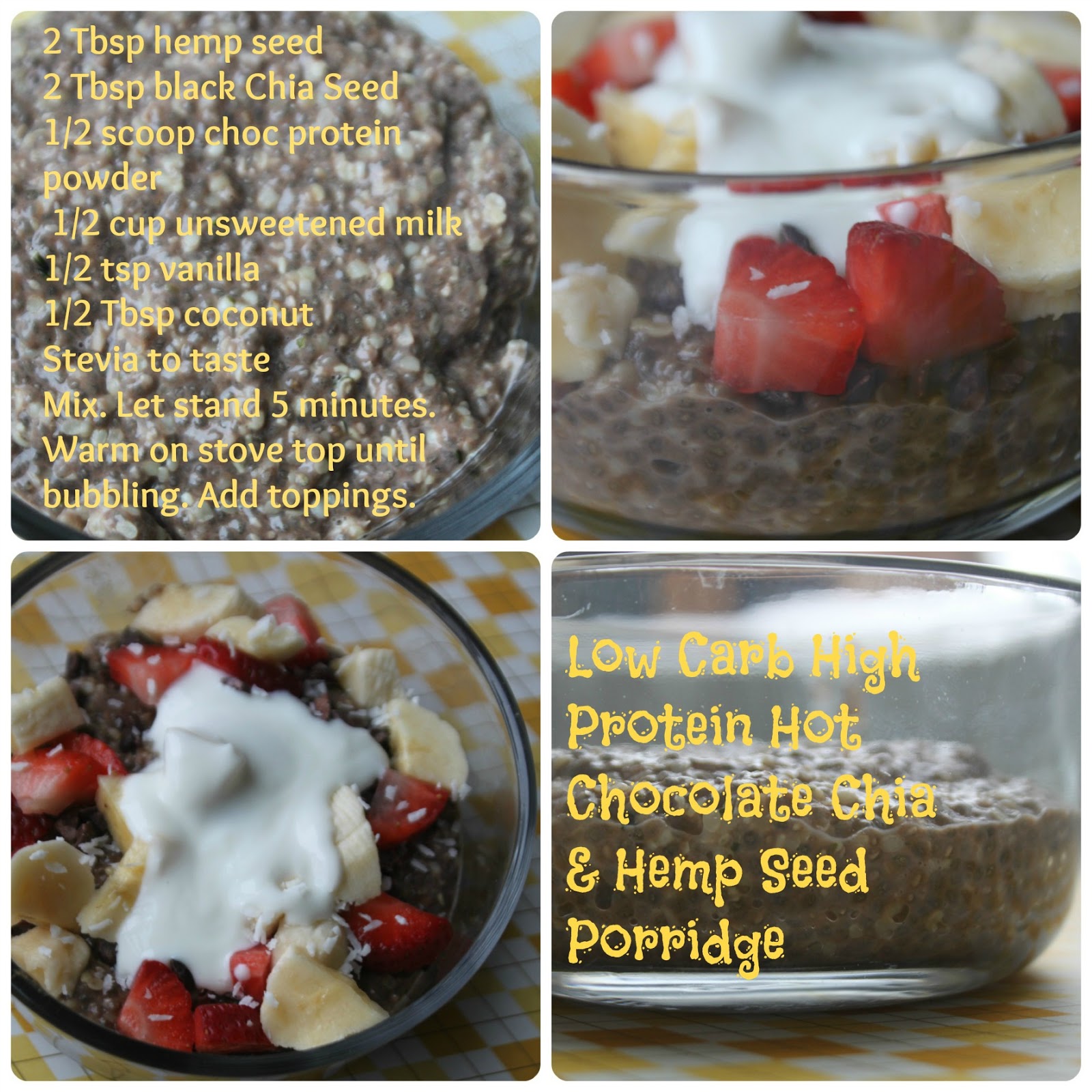 MamaEatsClean Paleo LowCarb GrainFree High Protein Hot Chia and Hemp