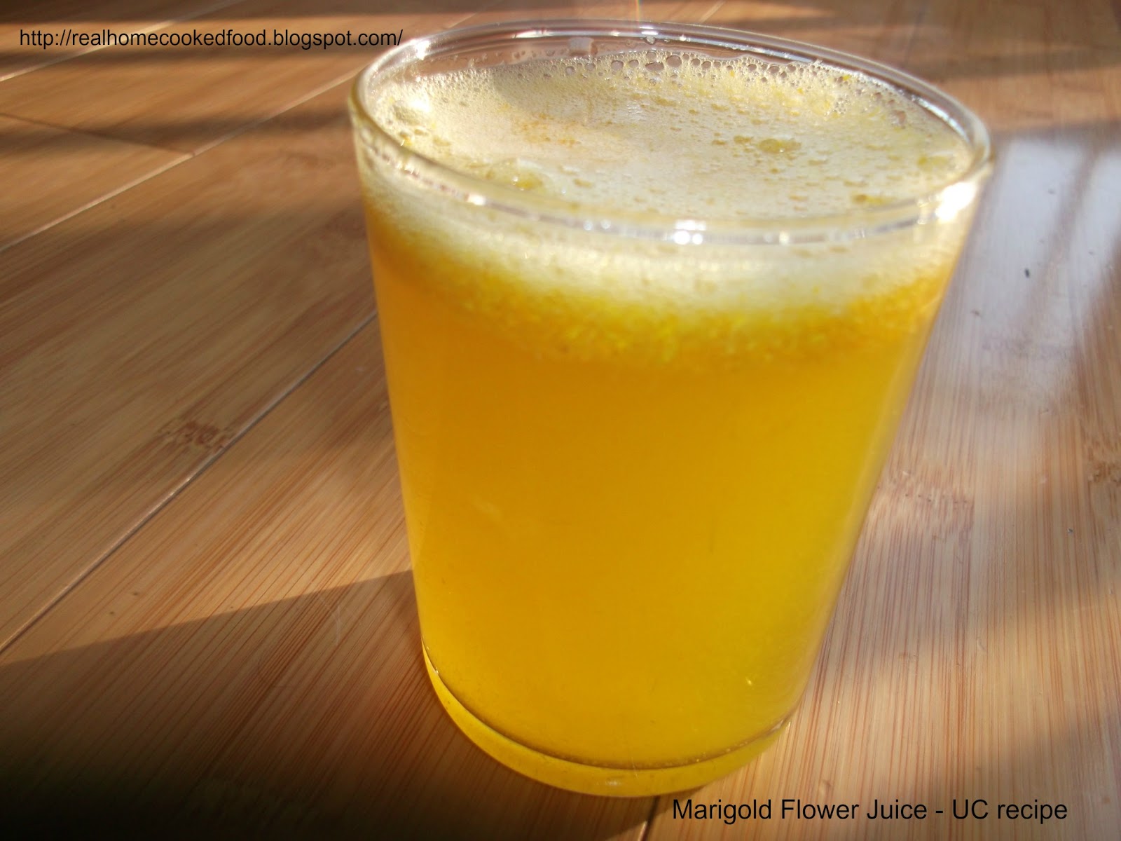 HCF Marigold Flower Juice UC recipe