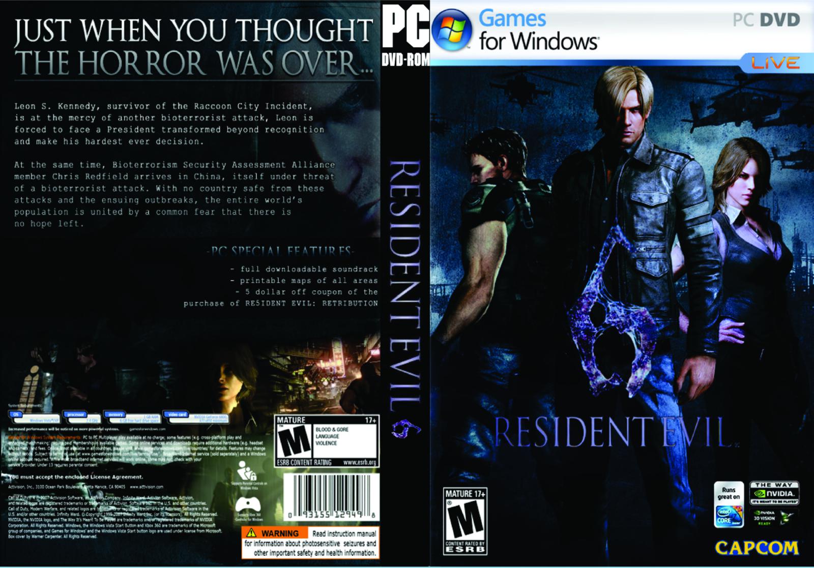 Resident Evil 6 (ISO) Xbox360
