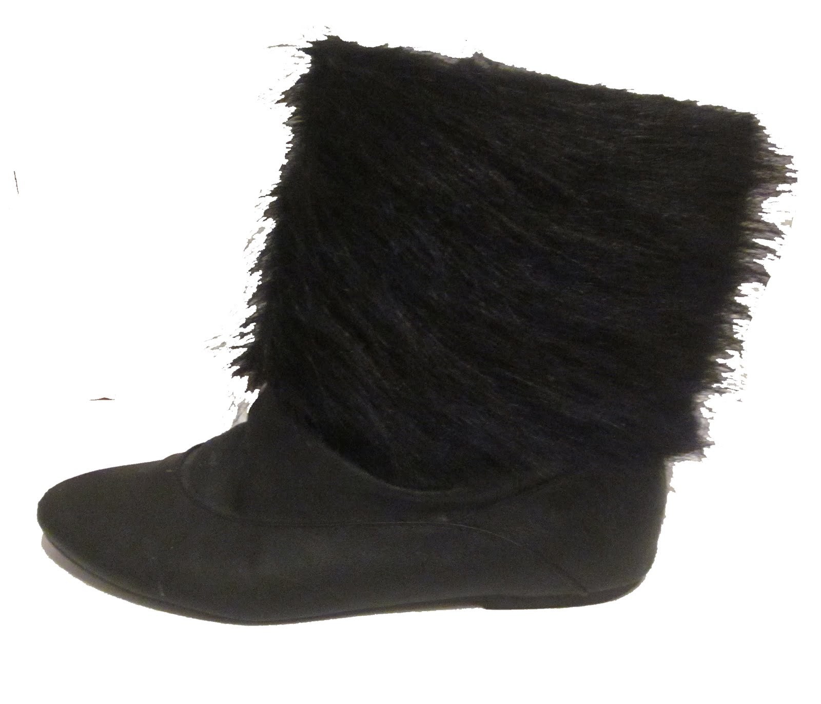 The Crafty Novice DIY Sew Faux Fur Bootie Cuffs