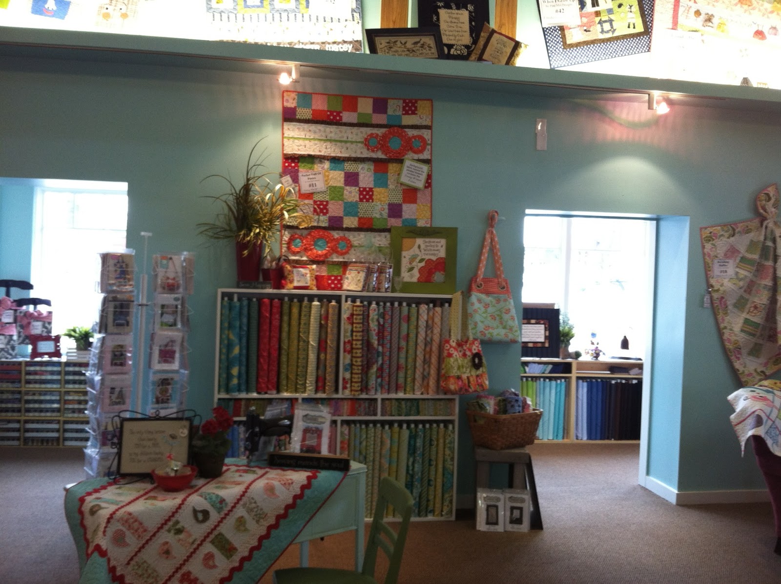 The "New" Pine Needles" Quilt Shop Busy As Can Be