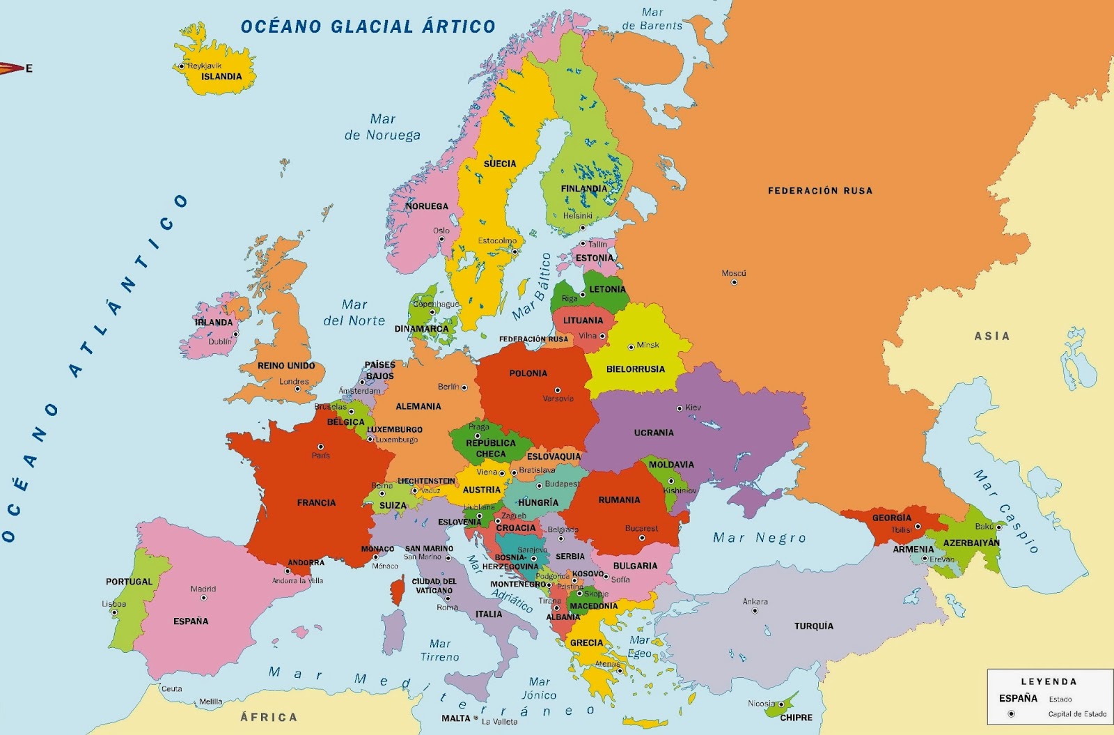 Historia y Geografía: Continentes - Europa