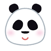 パンダの顔のイラスト