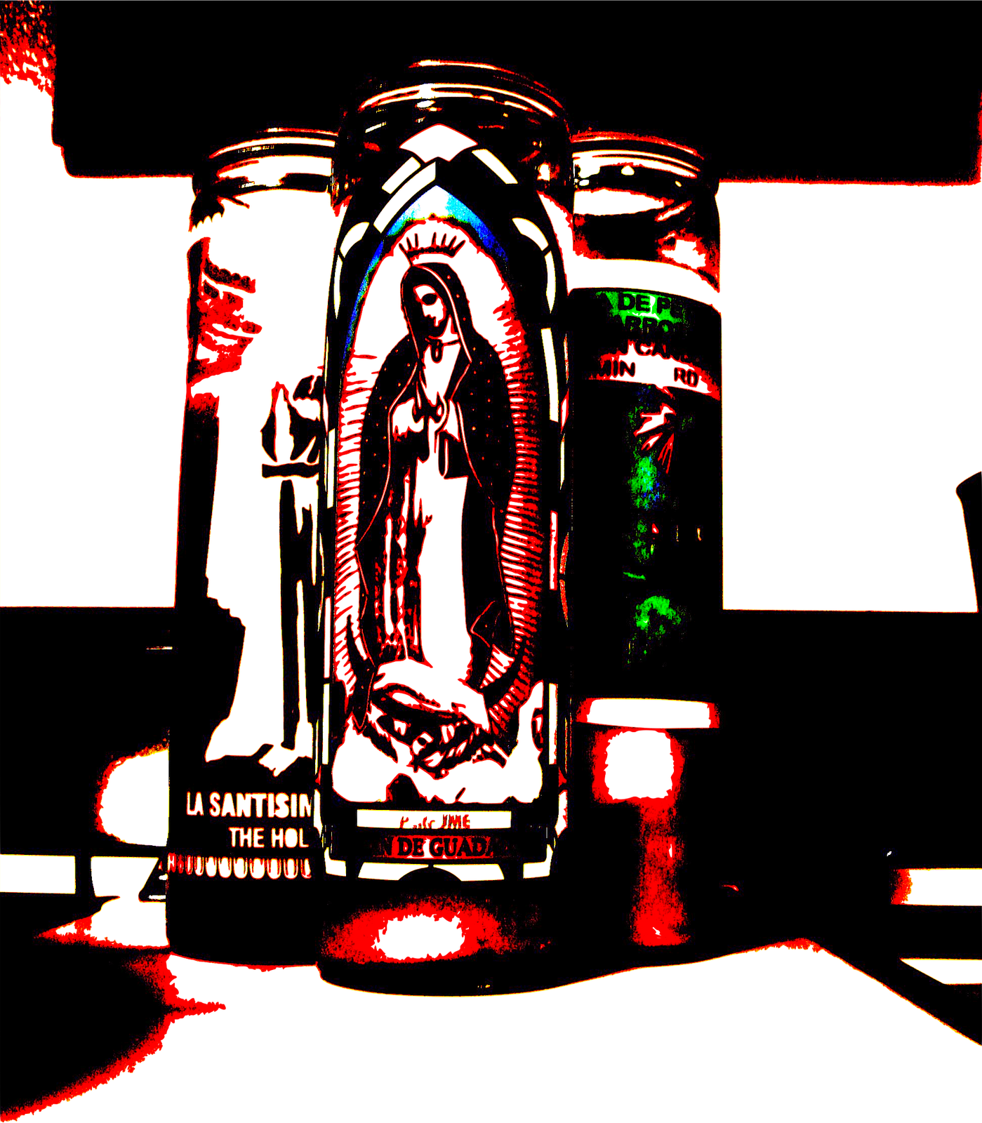 at home with tess Religious candles.