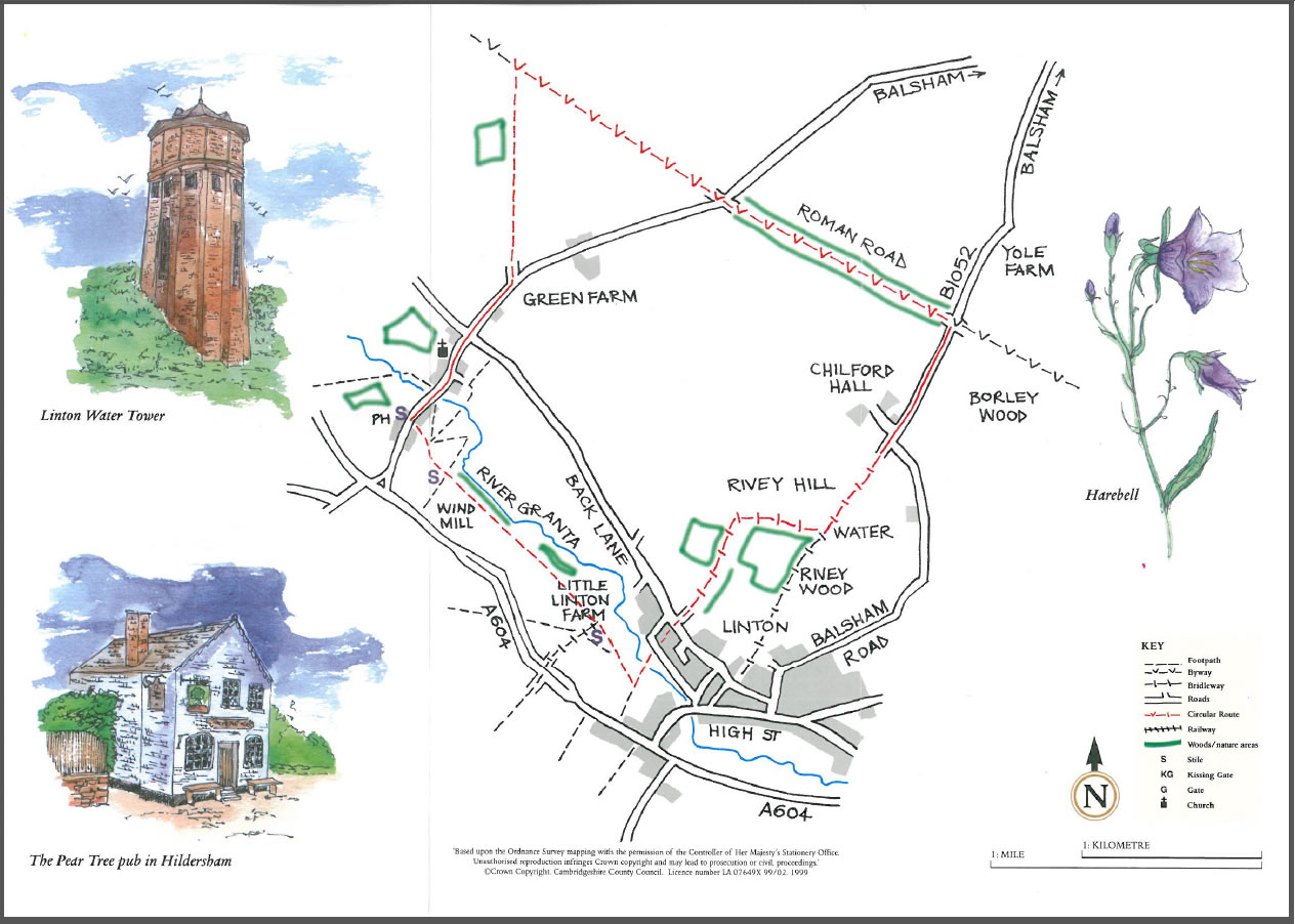 roystonbirders Roman Road walk near Linton, Cambs