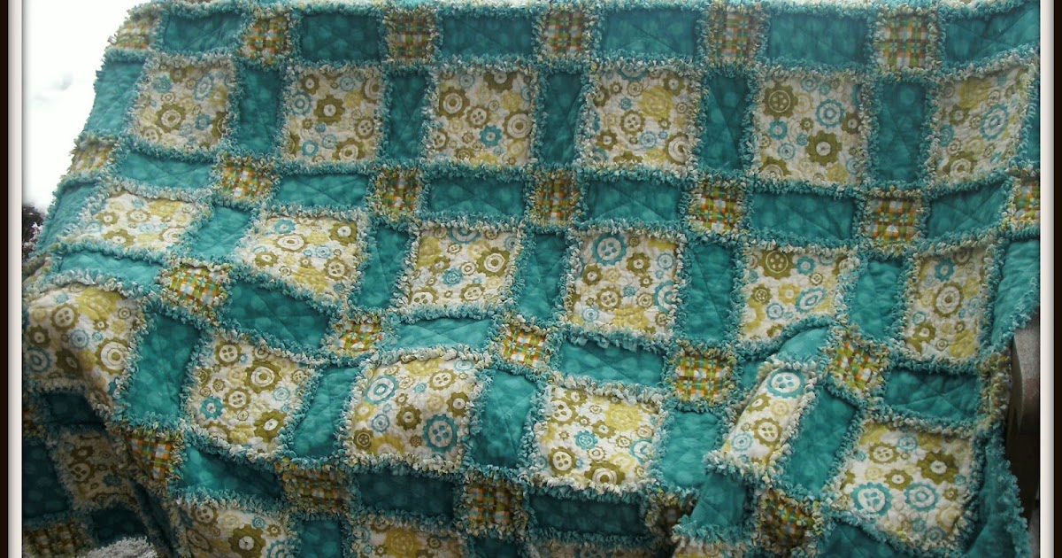 Sunshower Quilts Cog and Gear Rag Quilt