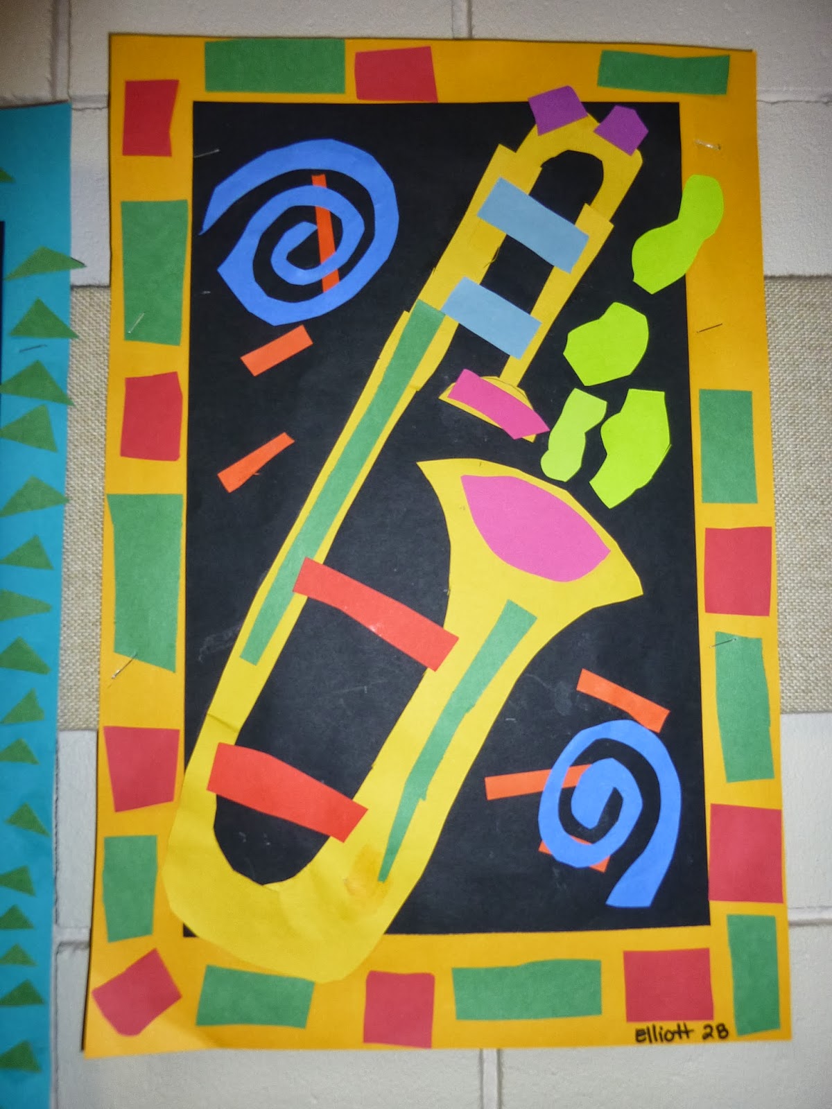 Mrs. Werner's Art Room: Matisse Inspired Music Collages
