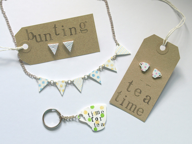 we laugh indoors A sneak peek at my new shrink plastic jewellery