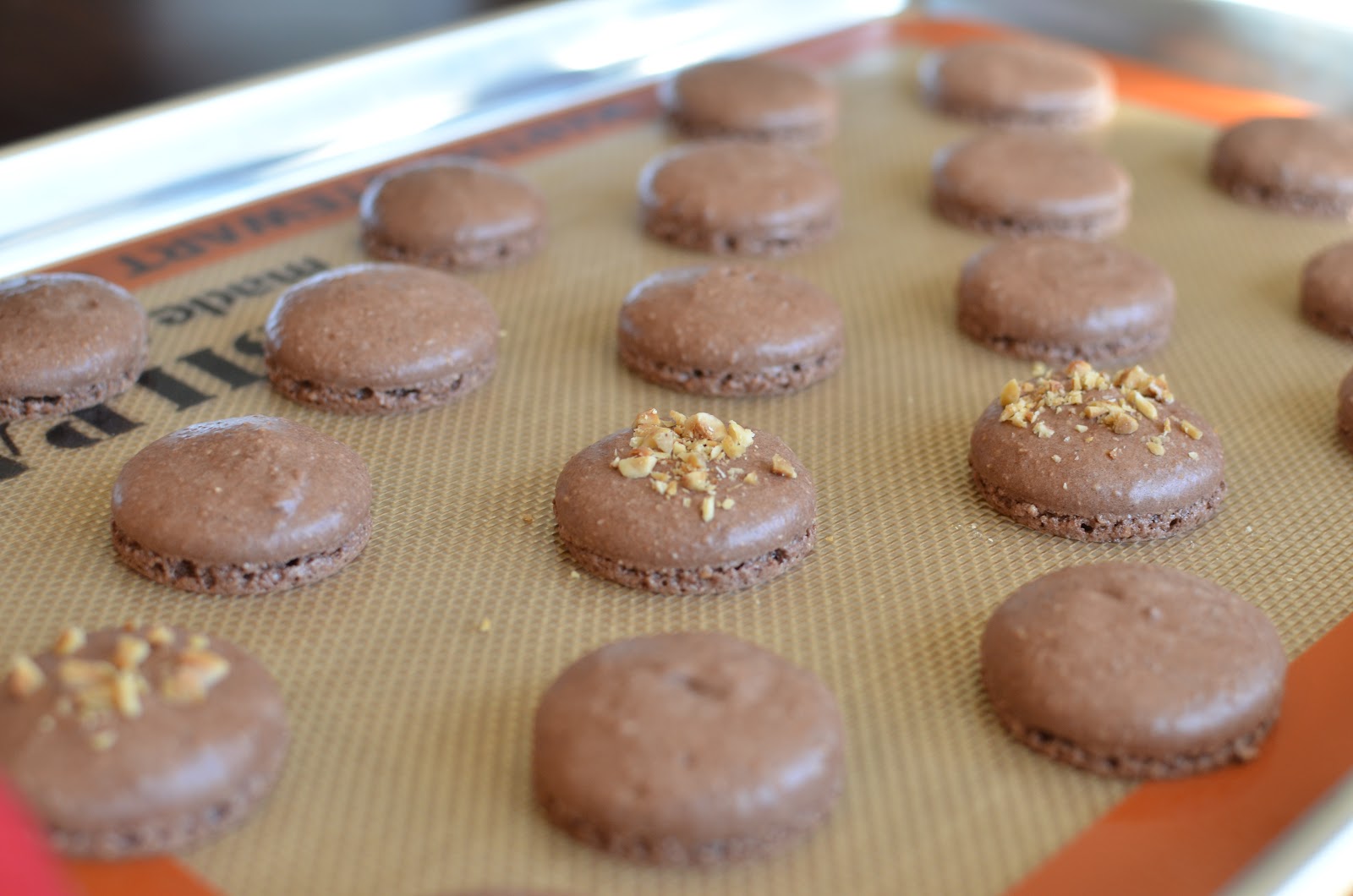 Playing with Flour Chocolatehazelnut macarons