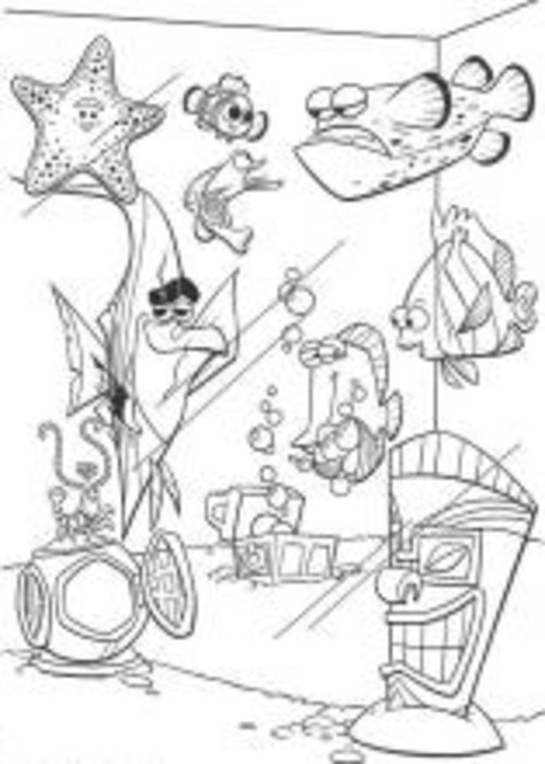 Finding Nemo Coloring Pages For Kids >> Disney Coloring Pages