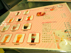 Hello Kitty Cafe Taipei Menu