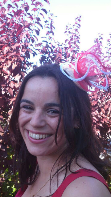 diadema, tocado, crin, rojos, beiges, ocres, plumas, económico, barato