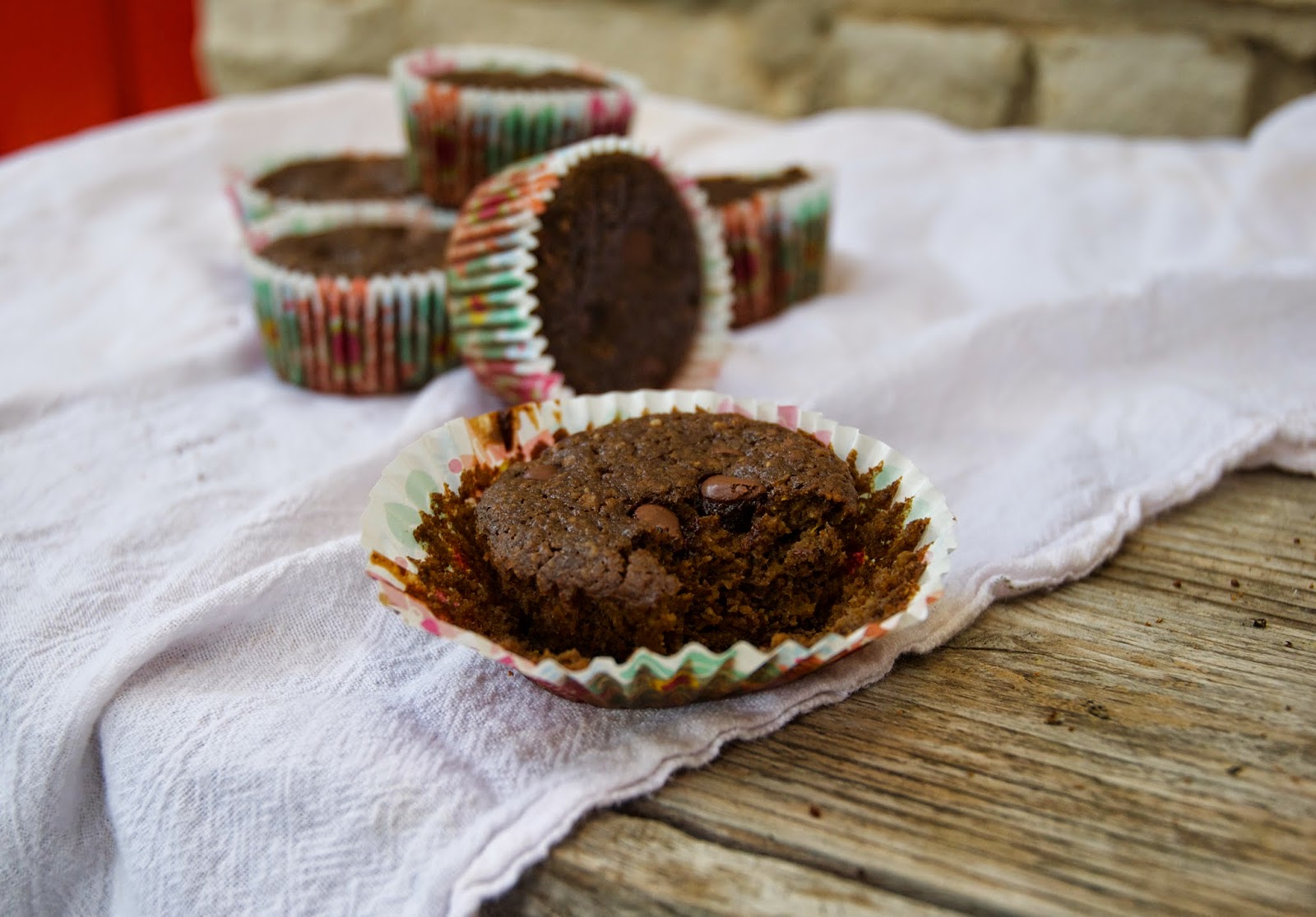Paleo chocolate pumpkin muffins