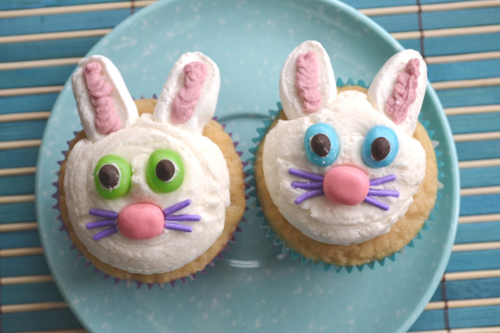 Growing Up Veg Easy Vegan Bunny Rabbit Cupcakes