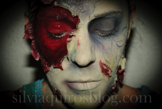 Maquillaje Halloween 14: Zombie descompuesto, Halloween Make-up 14: Decay Zombie, efectos especiales, special effects