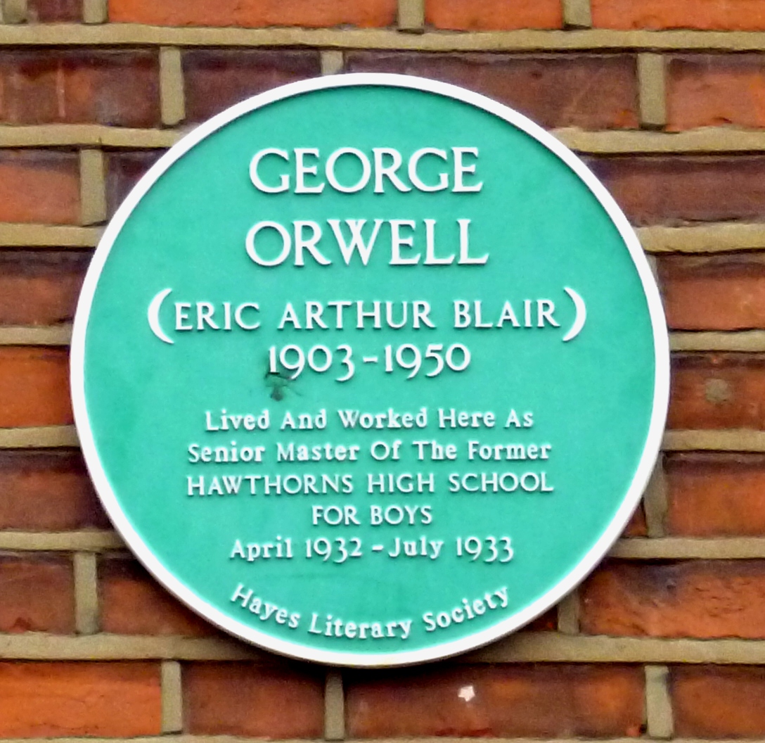 Dr Tony Shaw George Orwell In Hayes Middlesex