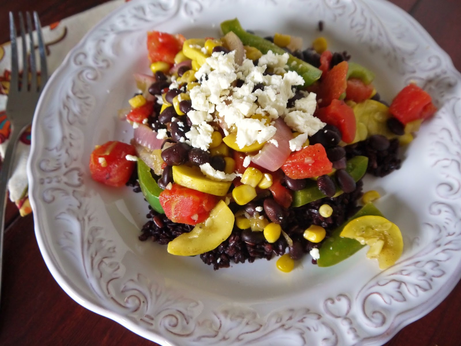 Eighty Twenty 80 Vegetarian Mexican Stir Fry over Black Rice