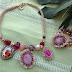 Ottaviani pink statement necklace