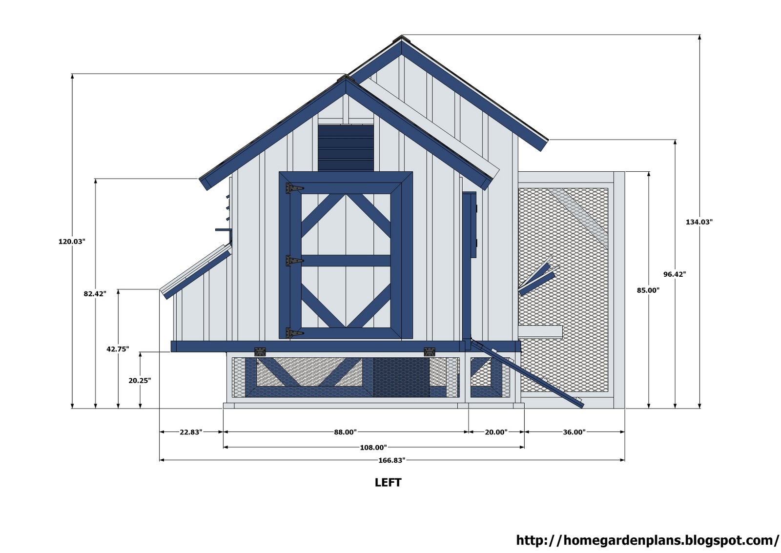 L200 - Large Chicken Coop Plans - How to Build a Chicken Coop 