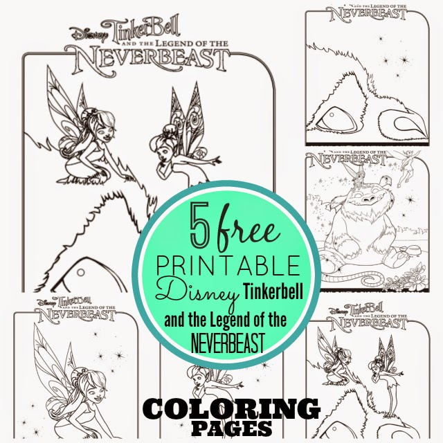 Free Printable Disney Tinkerbell And The Legend Of NeverBeast Coloring Pages