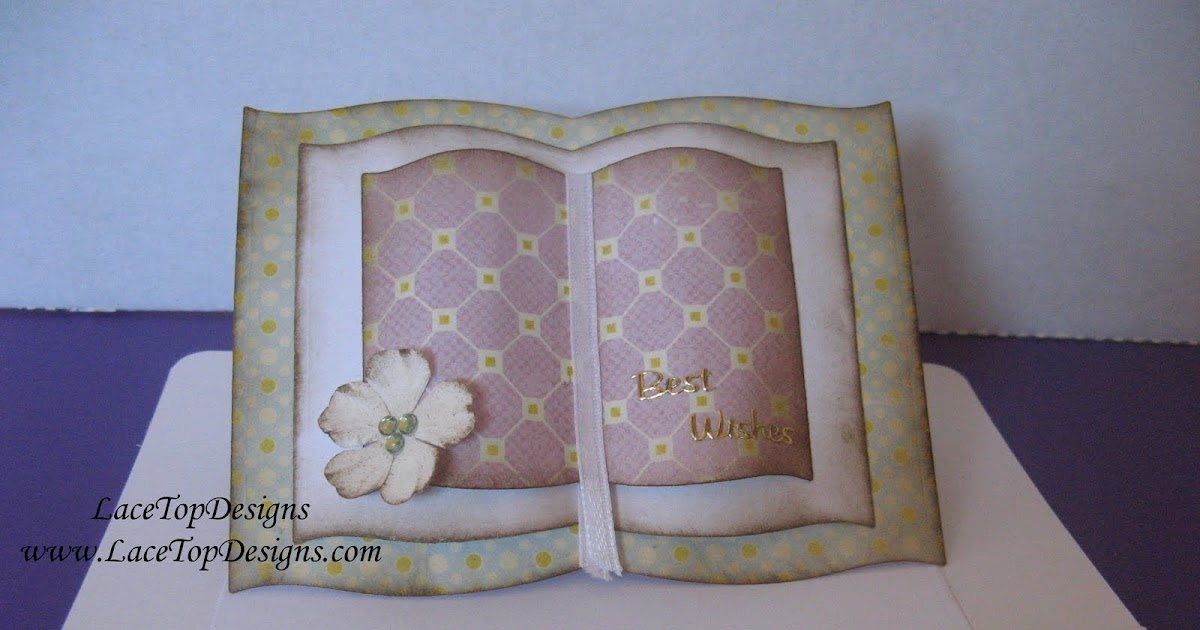 LaceTopDesigns Book easel card