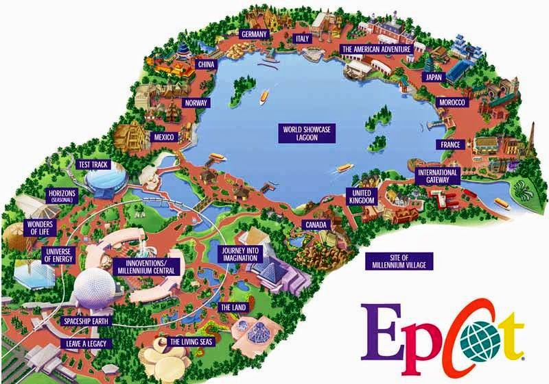 Mapa do Parque Epcot Center da Disney em Orlando 2024 Dicas incríveis!