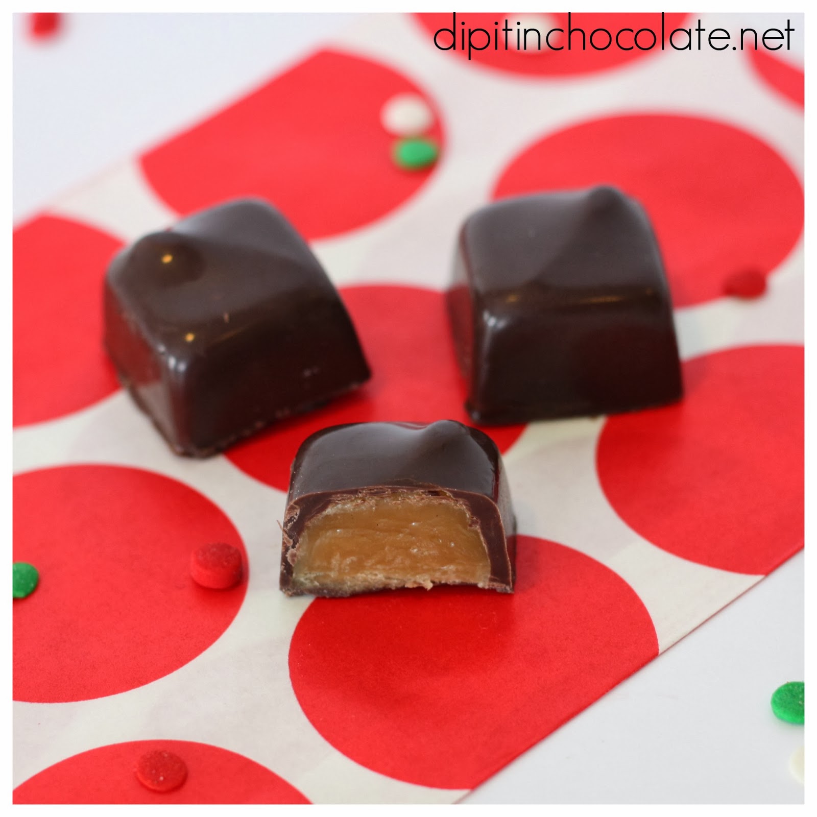 ChocolateDipped Caramels Dip it in Chocolate