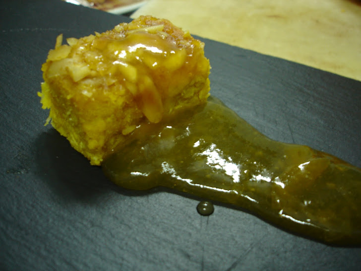 PASTEL DE CALABAZA CON CONFITURA DE ALBARICOQUE