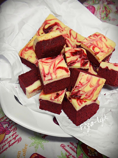 Brownies Red Velvet Ringkas Dan Menjadi Fizas Cooking