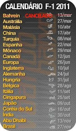 Calendário da F-1 de 2011