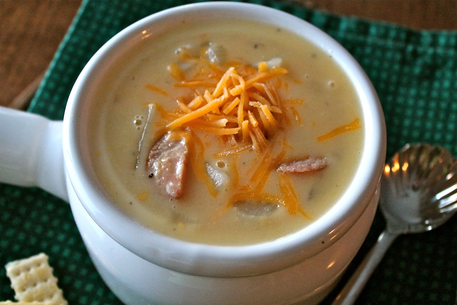 Mrs. Schwartz's Kitchen Sausage, Potato and Beer Cheese Soup