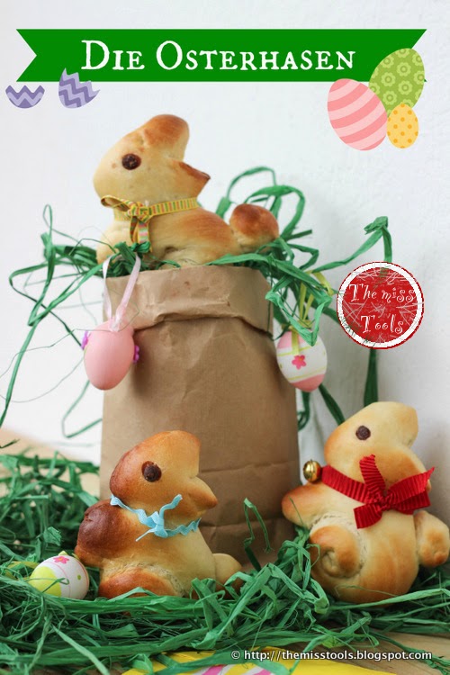 Osterhasen Brioches, Buona Pasqua! - Easter Bunnies Brioches 