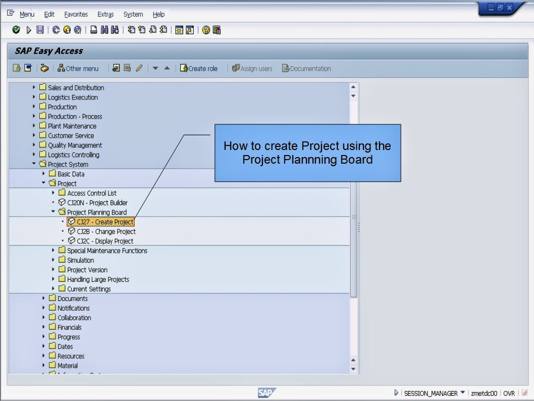 青蛙SAP分享 Learning & Examination SAP Project System Creating Project