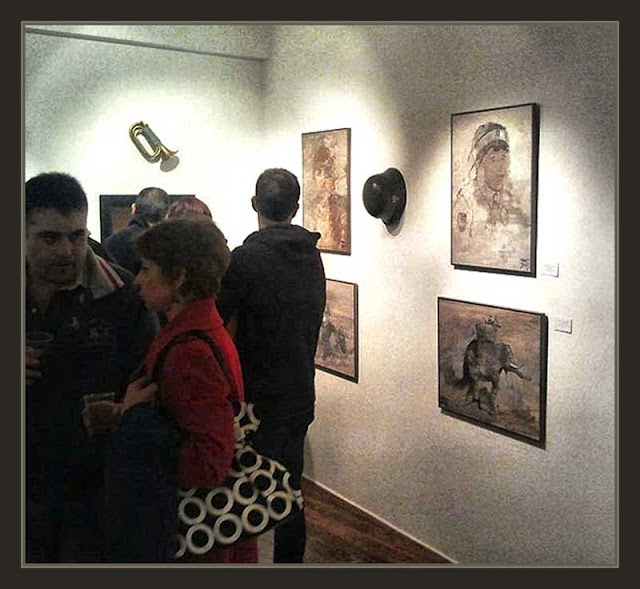 PINTURA-MILITAR-PALENCIA-ARTE-EXPOSICION-FOTOS-INAUGURACION-PINTOR-ERNEST DESCALS-