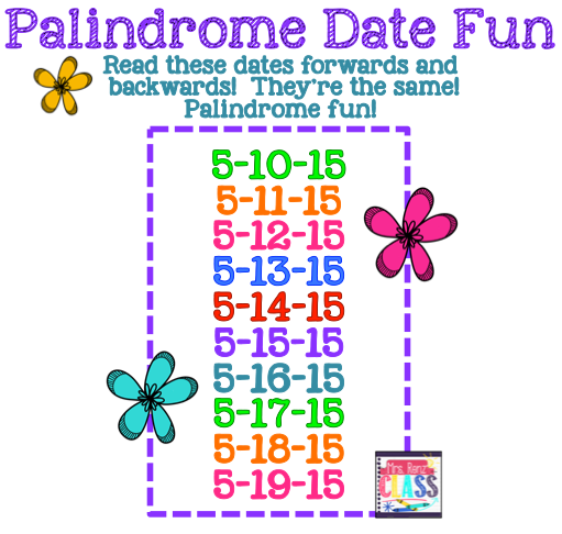 Mrs Renz Class Palindrome Date Fun Mrs Renz Class Palindrome Date Fun