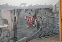 Artystyczne dekorowanie ściany w pokoju, malowanie obrazu 3D na ścianie, Warszawa