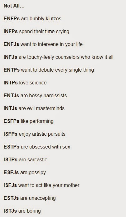 All MBTI types MBTI Stereotypes: INFJ or INFP?