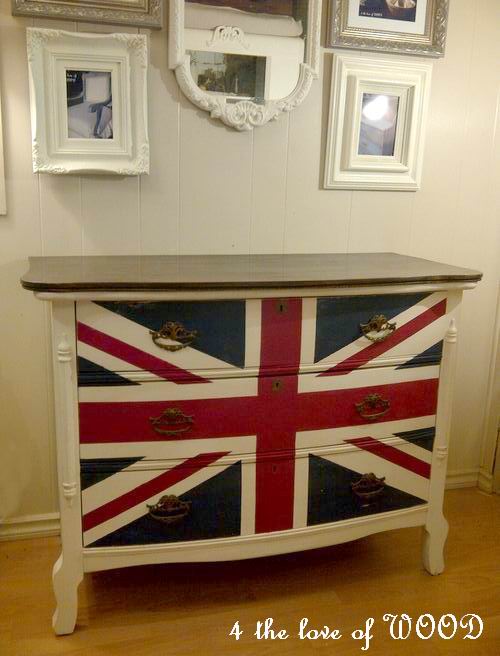 4 The Love Of Wood Union Jack Dresser How To Paint