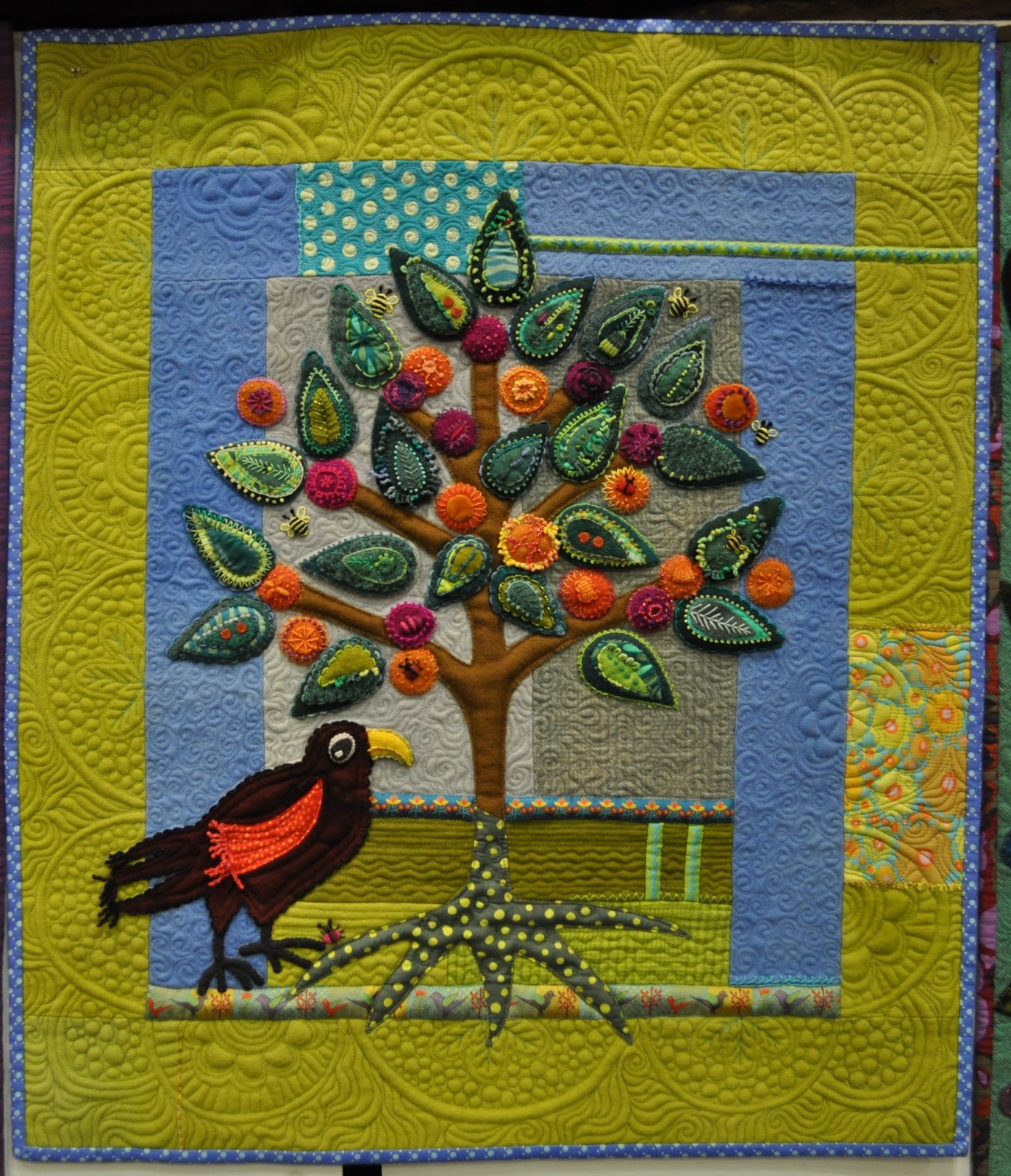 Wonkyworld Contemporary Folk Art Quilting Retreat, Day 1