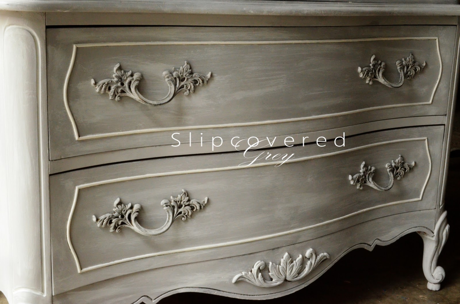 Craigslist Slipcovered Grey