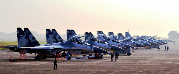 Armada Jet Tempur Sukhoi TNI AU. PROKIMAL ONLINE Kotabumi Lampung Utara