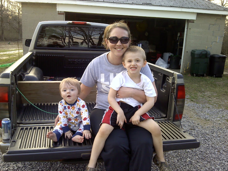 Hanging on Daddy's truck