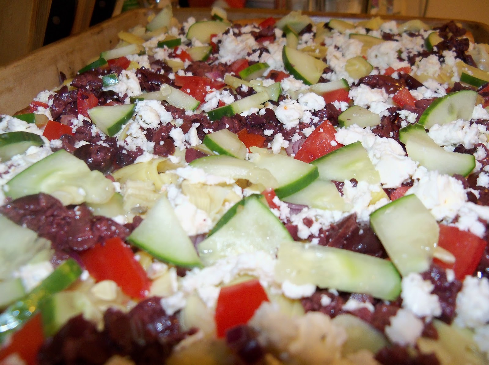 Chic Crafty Chick Pampered Chef Recipe Review Mediterranean Hummus Pizza