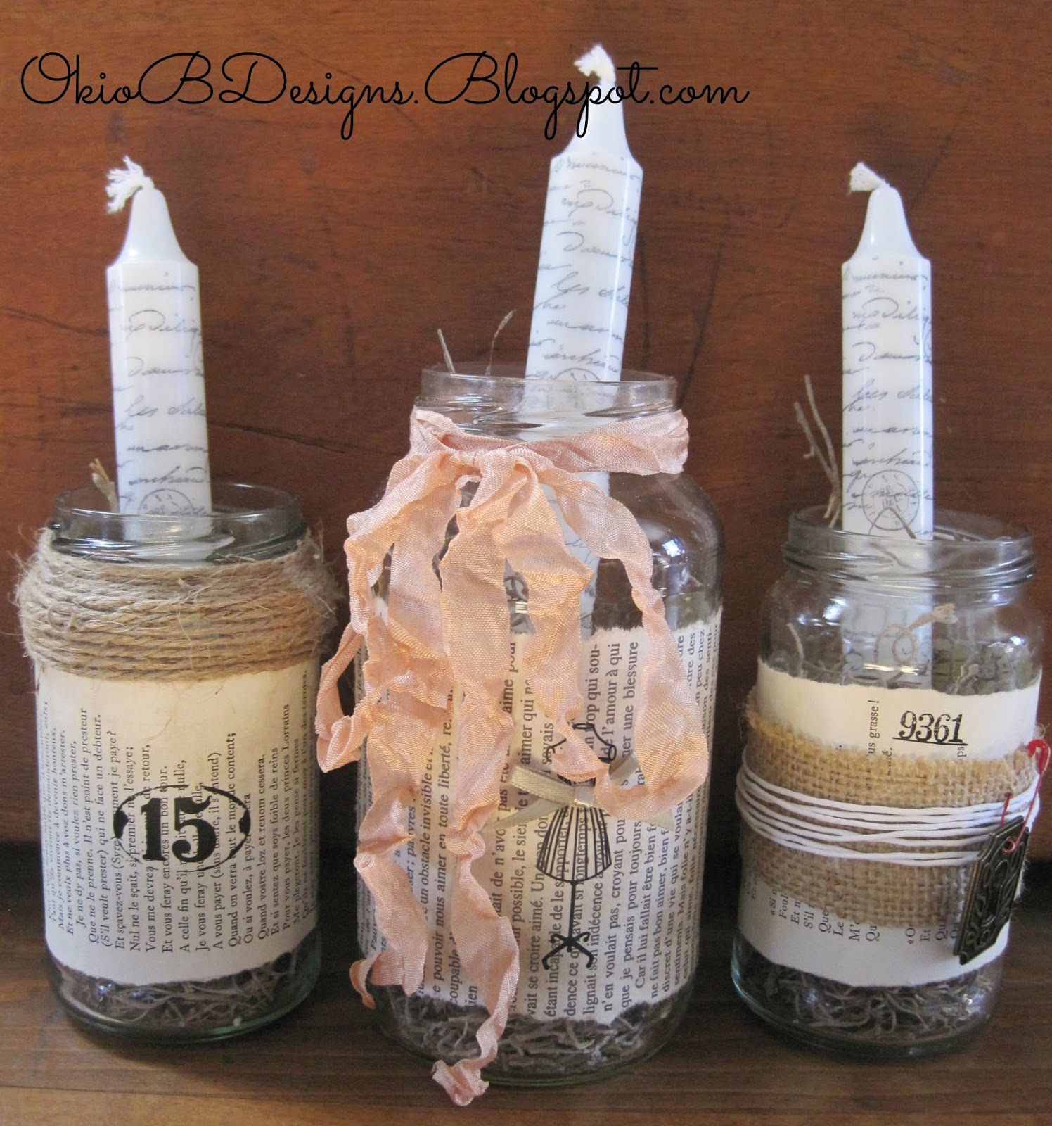 Upcycled Gravy (Yes, Gravy!) Jars Okio B Designs