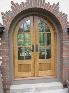 Arched, oak, custom, doors, huisman, John, Ely, mn